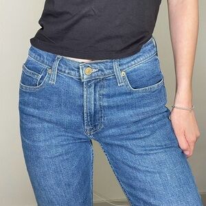 7 for all Mankind Mid-Rise Straight Leg Jeans Vintage Medium Wash Women’s sz 31